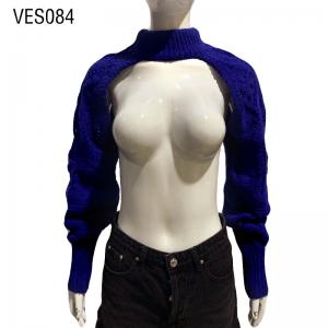 2023 New Unisex Sexy Knitted Long Sleeve Shawl High neck Klein blue wide cuffs knitted upper garment