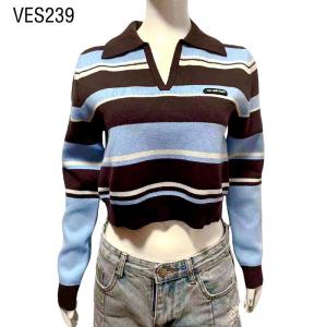 2023 Young Girls' Large Polo Neck Knit Short Pullover Fit Sweater Academic women's top