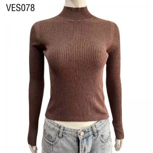 Korean Versatile Slim Fit Turtle Neck Long Sleeve Sweater Casual solid color pullover Knitted women's top