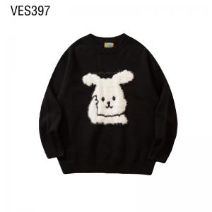 Customized OEM&ODM Pullover Dog Pattern Printed Sweater New Street Fashion Cute Long Sleeve Men's Clothing Factory in China