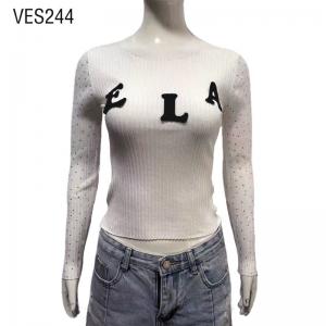 2023 Spring Sweater Solid Color Slim Fit Hot Diamond Long Sleeve O-Neck Blouse Fashion knitted casual collage three-dimensional letter pullover