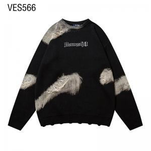 Customized pullover, abstract striped jacquard tassel sweater, personalized trend in autumn and winter, comfortable o collar, long sleeved clothing, made in Chinese factories