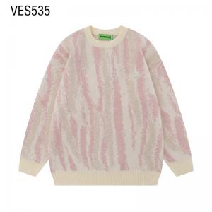 Customized pullover with adjacent color plant pattern jacquard soft o neck long sleeved loose fitting sweater, daily outdoor party clothing, made by Chinese factory